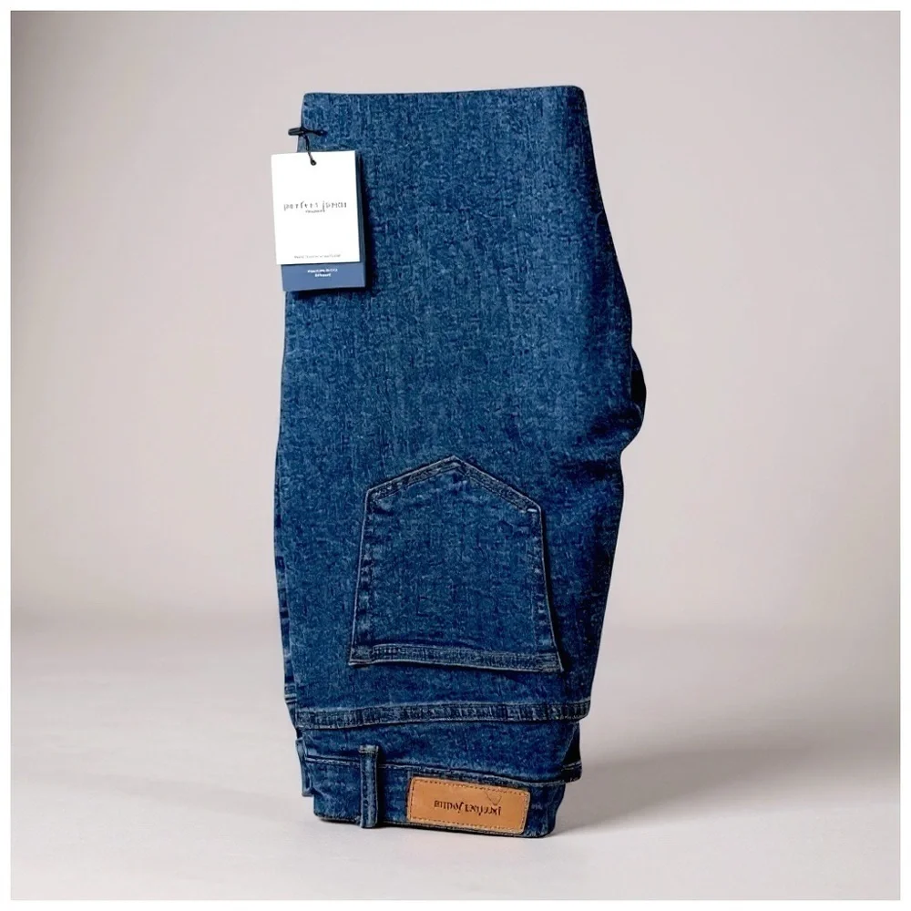 Perfect Jeans Men’s ‘Oceans’ Medium-Blue Slim-Fit Jeans / 28” x 30”